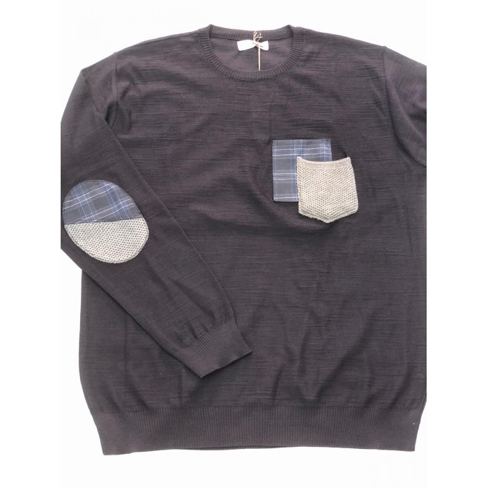 PULLOVER MANICHE LUNGHE CON TOPPE TAGLIE FORTI - ANDREASS  65,00 €